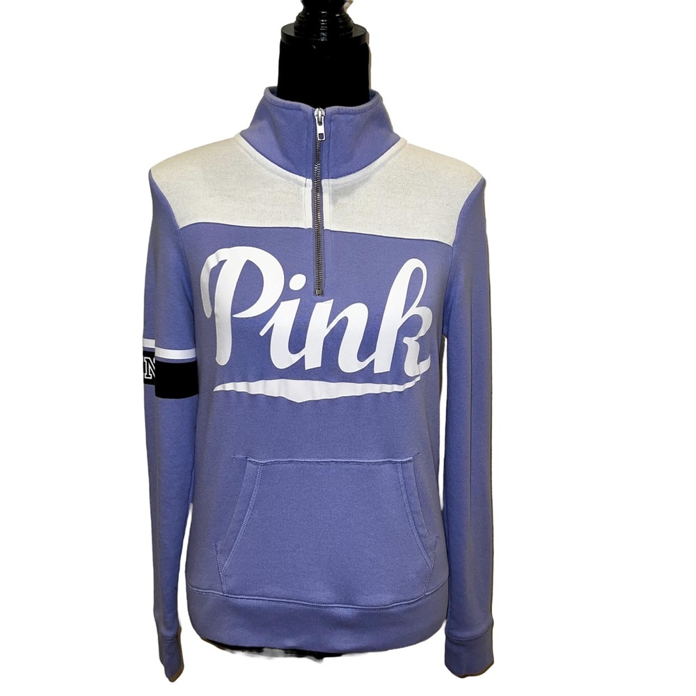 PINK Victoria’s Secret 1/4 Zip Sweatshirt Size XS